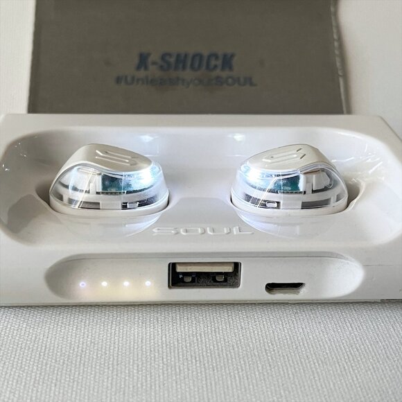 SOUL X-Shock True Wireless Bluetooth Earbuds Earphones White - Picture 6 of 6